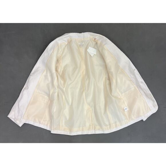 NWT $148 J.CREW Sz. 8 Regent Blazer Linen Light Pink C2364 FS Benefits Charity - Picture 5 of 15